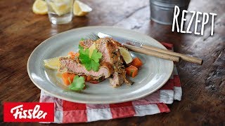 Einfaches Wiener Schnitzel in Kürbiskernpanade dazu Süßkartoffelsalat [upl. by Obola]