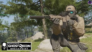 Ghost Recon Breakpoint  Base clearing DMR G28 and 416 1080p 60FPS [upl. by Heyde]