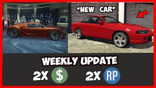 GTA 5 WEEKLY UPDATE  NEW CAR PREVION SALES DOUBLE MONEY GTA Online [upl. by Tiernan978]