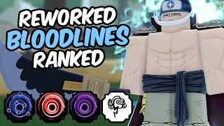 Every Bloodline Rework RANKED From WORST To BEST  Shindo Life Bloodline Tier List [upl. by Gilford232]