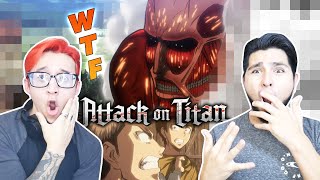 NON ANIME FANS WATCH ATTACK ON TITAN Season 1 Episode 4  REACTION [upl. by Lissy]