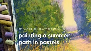 Soft Pastel Trees and Path  Timelapse with Bethany Fields [upl. by Etsyrk]