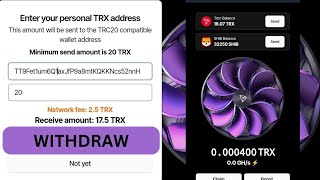 How to withdraw from tronix telegram app  How to make money online cryptocurrency tronix foryou [upl. by Corty]