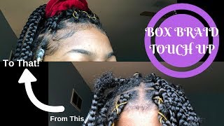 Refresh Box Braids  Rubber Band Method [upl. by Cargian379]