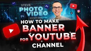 How To Make A YouTube Channel Banner in Photoshop 2023 [upl. by Viens]