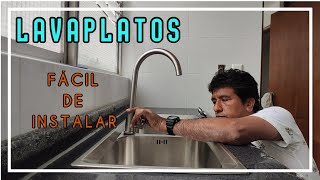 Cómo instalar lavatorio de cocina Lavaplatos [upl. by Turino462]