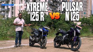 Bajaj Pulsar N 125 vs Hero Xtreme 125 R  Most Stylish 125cc Bike In India  MotorBeam [upl. by Rosner]