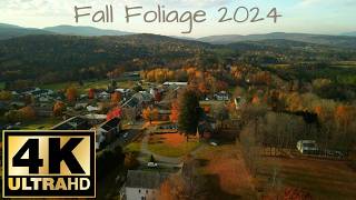 New Hampshire Fall Foliage 2024 4k Drone Video from all over the State [upl. by Anauqahc]