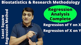 Part 19 Regression Analysis Complete  YabX Regression of Y on X XabY Regression of X on Y [upl. by Jelle]