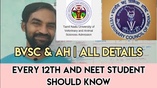 BVSc amp AH  Veterinary and Animal Science Every NEET Aspirant must know  Senthilnathan  Tamil [upl. by Edyak765]