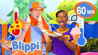 Play Hot or Cold with Blippi and Meekah  Blippis Playdate 60 min Special [upl. by Chilton]