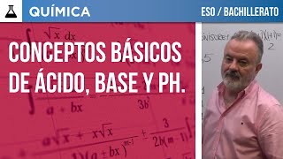 Introducción a los conceptos de ÁCIDO BASE Y pH [upl. by Ameehs]