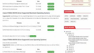 Canon PIXMA MX490 printer driver download [upl. by Kalina347]