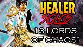 AQW  Healer Class SOLOING ALL 13 Chaos Lords 13 Lords of Chaos  TipsBoss Abilities [upl. by Christmann]