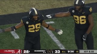 Vanderbilt Highlights vs Alabama 2024  Vanderbilt Radio Call [upl. by Anais466]