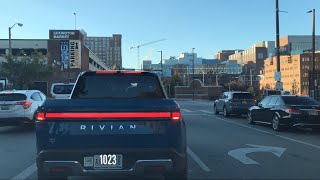 My day on the road tofrom Baltimore Downtown and Sykesville MD driving road dashcam [upl. by Karr17]