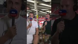 Gary Neville Podcast heated moment with Jamie carragher after losing funny drama garyneville [upl. by Franzen]