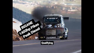 Pikes Peak Record Diesel S1 Qualifying Run Old Smokey F1 Driven By Scott Birdsall [upl. by Ibloc]