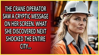 Crane Operator Saw a Cryptic Message on her Screen What She Discovered Next Shocked The Entire City [upl. by Mell315]