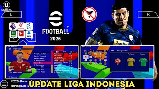 MANTAP eFootball PES 2025 PPSSPP Update Liga Indonesia amp Timnas Indonesia  New Scoreboard [upl. by Ennylcaj]