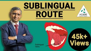 Sublingual route  Pharmacology Basics  Dr Shantanu R Joshi  2019 [upl. by Alexina]