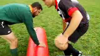 Advanced Rugby Rucking Drill [upl. by Aicilet]