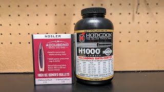 Nosler 165 ABLR Hodgdon H1000 68 Western Load Development Part 1 [upl. by Denten216]