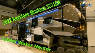 2022 Keystone Montana 3231CK 12 Gal Water Heater [upl. by Hgieloj560]