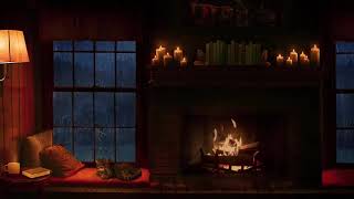 Звук костра камина и дождя за окном для сна Rain and Fireplace Sounds at Night 8 Hours for Sleeping [upl. by Fitalludba815]