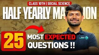 Social Science  25 Most Expected Questions 🔥  Half Yearly Exams  Digraj Singh Rajput [upl. by Butta]