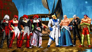 【KOF Mugen】Orochi Iori Team vs Geese Clan Team 🔥 Intense AI Fight [upl. by Zednanref]