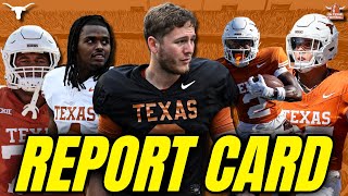 Post Spring Offense Report Card  Texas Longhorns Football  Quinn Ewers  Arch Manning  Ryan Wingo [upl. by Vitoria]