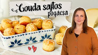 Gouda sajtos pogácsa recept 🧀 puha extrán sajtos pogácsa 🧈 [upl. by Troc187]