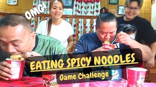 EATING SPICY NOODLES CHALLENGE [upl. by Ayekahs979]