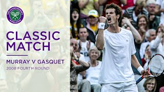 Andy Murray vs Richard Gasquet  Wimbledon 2008 Fourth Round Replayed [upl. by Veedis]