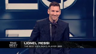 Messi Wins The Best FIFA Mens Player Award 2023 🔥  All Winners List  Ceremony 2024  Reactions [upl. by Gisela]