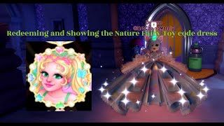 Redeeming and Showing the Nature Fairy Toy code dress Royale High [upl. by Cirilla]