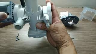 LG COMMERCIAL WASHER 😉 HOW TO DISASSEMBLE amp ASSEMBLE LG WASHER DRAIN PUMP MOTOR🦾 [upl. by Esemaj905]