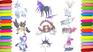 Coloring Pókemon  899  905 Pokedex [upl. by Viva599]