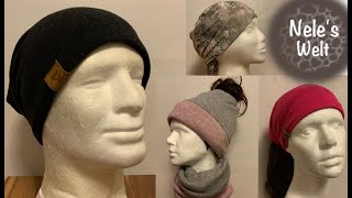 nähen Loop Mütze quotSchlaumüquot Schlauchmütze Wendemütze Beanie Anfänger DIY Anleitung by NeleC [upl. by Adnerb]