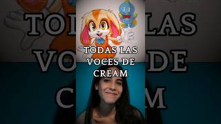 Todas las Voces de Cream en Español Latino sonic doblaje  Detective Azulino [upl. by Daveda285]