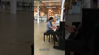 Piano at London Kings Cross Station 七夕伦敦国王十字火车站再遇雨蝶 街拍行走在伦敦的夏雨荷 streetpiano london 街头钢琴 雨蝶 [upl. by Alexis229]