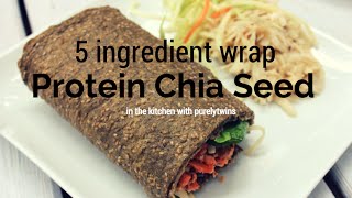 Protein chiaseed wrap grain gluten egg free [upl. by Stacia]