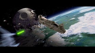 Star Wars Return of the Jedi  Endor Space Battle [upl. by Sabella]