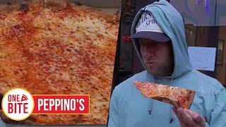 Barstool Pizza Review  Peppinos Brooklyn NY presented by Rhoback [upl. by Nerita]