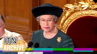 1992 Queen Elizabeth IIs Famous quotAnnus Horribilisquot Speech [upl. by Lubet]