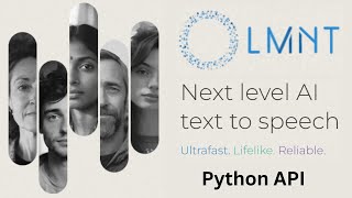 LMNT Python API  Next Level AI Text to Speech  Free Credits [upl. by Nauqes]