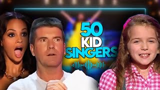 50 Kid Singers Who Wowed The Judges [upl. by Bahr655]