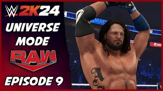 WWE 2K24  Universe Mode  Raw Episode 9 [upl. by Morita]