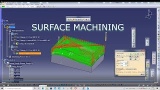 Surface Machining  CATIA V5 CATIALOG [upl. by Jermayne]